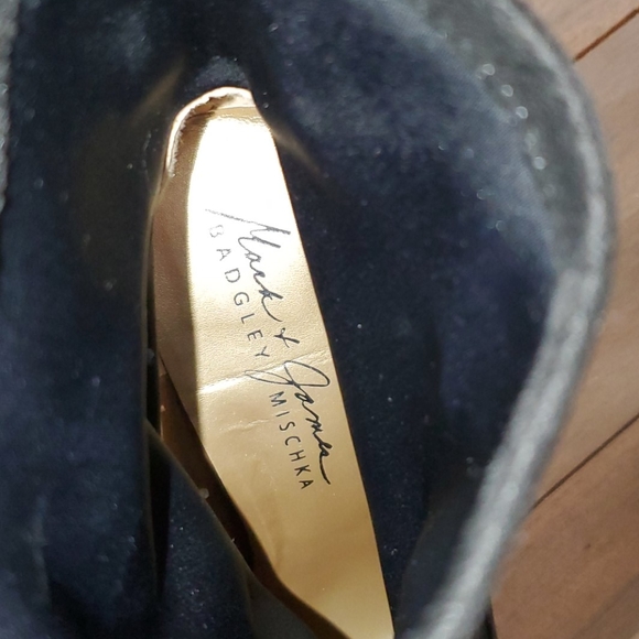Mark & James By Badgley Mischka Black Vegan Suede - Picture 2 of 7